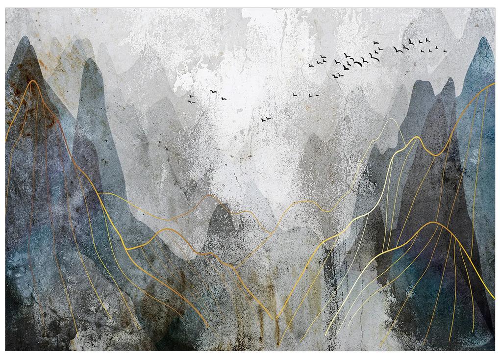 Artgeist Fototapeta - Misty Mountain Pass Veľkosť: 147x105, Verzia: Samolepiaca