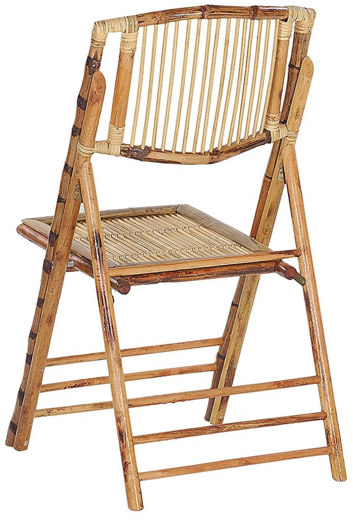 Sada 4 drevených bambusových stoličiek TRENTOR Beliani