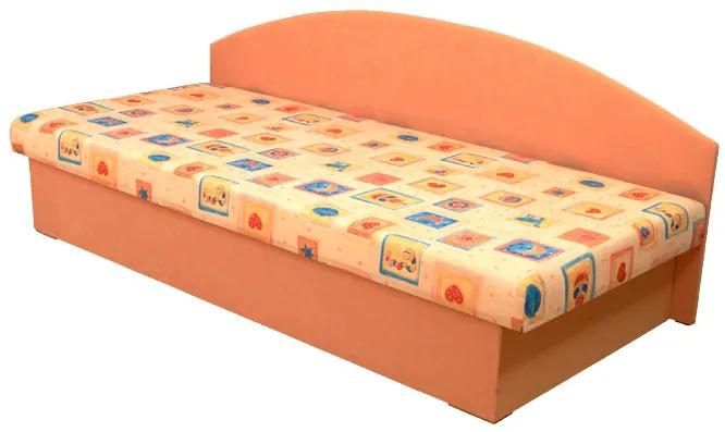 Jednolôžková posteľ (váľanda) 80 cm Eda 3 (s pružinovým matracom). Vlastná spoľahlivá doprava až k Vám domov. 774097