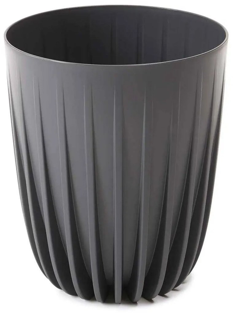 Kvetináč STRIPPED ECO VI 25 cm antracitová