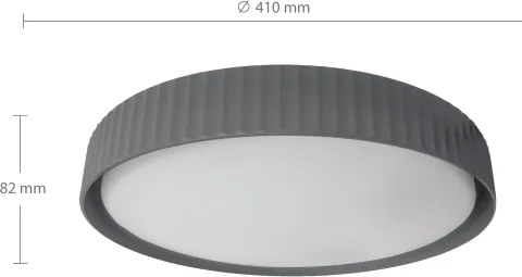 BRILAGI - LED stmievateľné stropné svietidlo LUCIA LED/48W/230V pr. 41 cm sivé+DO