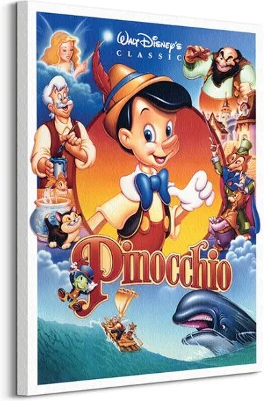 Obraz na plátne Disney Pinokio (Obsadenie) 60x80cm WDC99493