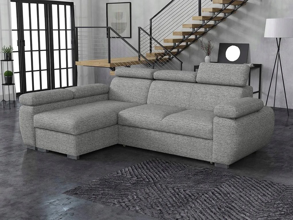 Rohová sedacia súprava Gozo (stredná sivá)