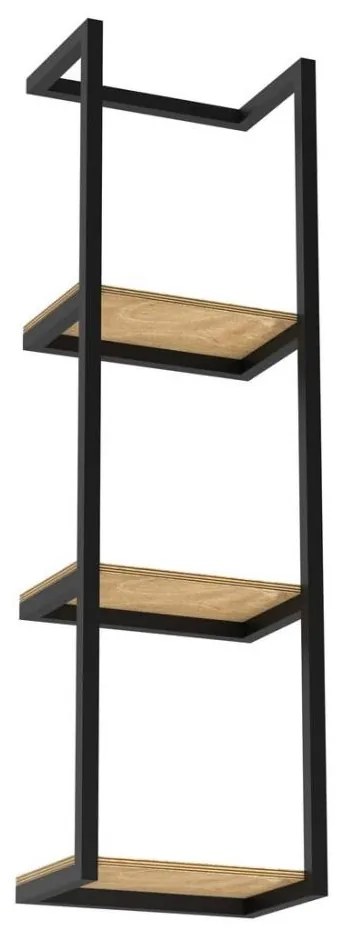 Luminex Nástenný držiak uterákov 78x23 cm čierna 9030