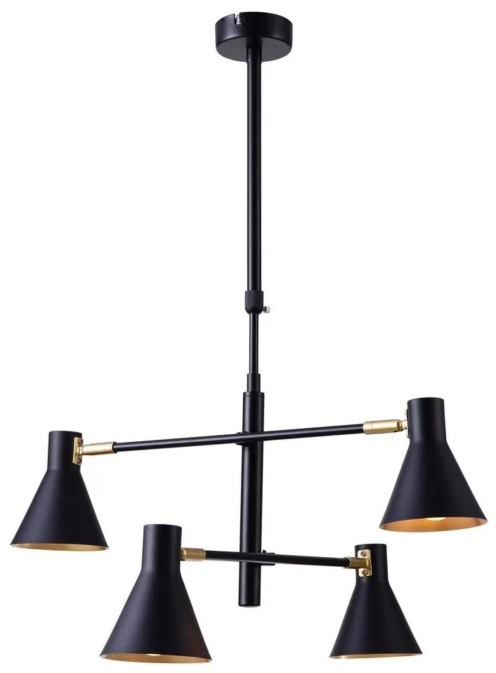 Luster na tyči LESS 4xE14/40W/230V