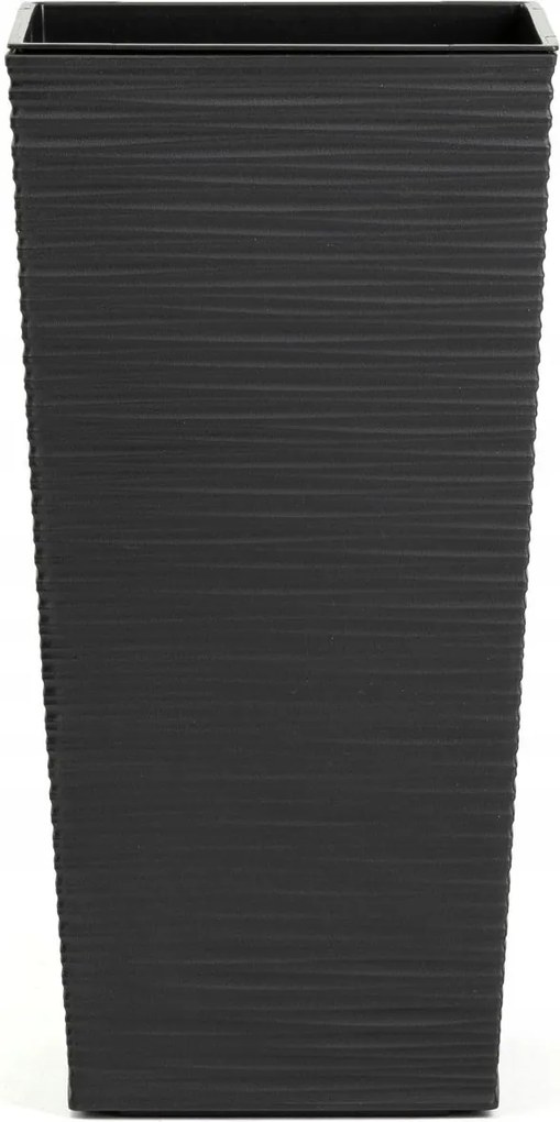 Sada 3 ks květináčů Porto Riflo 57x29,5/46x24,7/36,6x18,9 cm černá