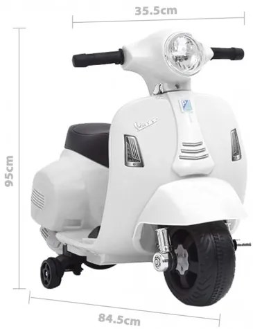 vidaXL Elektrický scooter Vespa GTS300 biely-