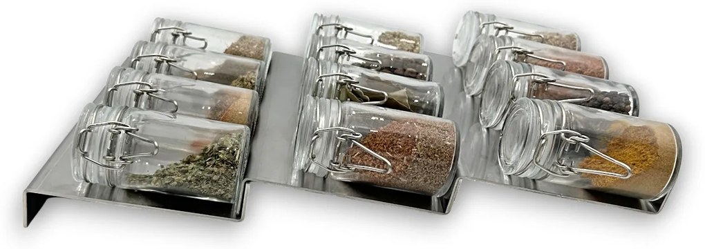 Orion Sada 16ks koreničiek HERMES 100ml + 4ks organizér na koreničky VASKY - NEREZ (nízky) + sada 24ks štítkov
