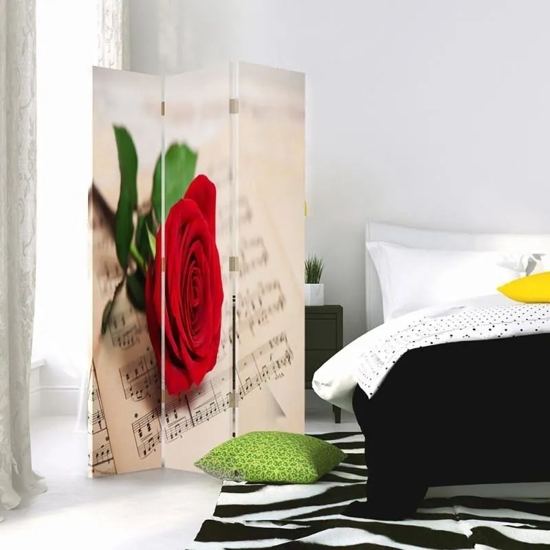 Gario Paraván Rose na poznámkach Rozmery: 180 x 170 cm, Prevedenie: Otočný paraván 360°