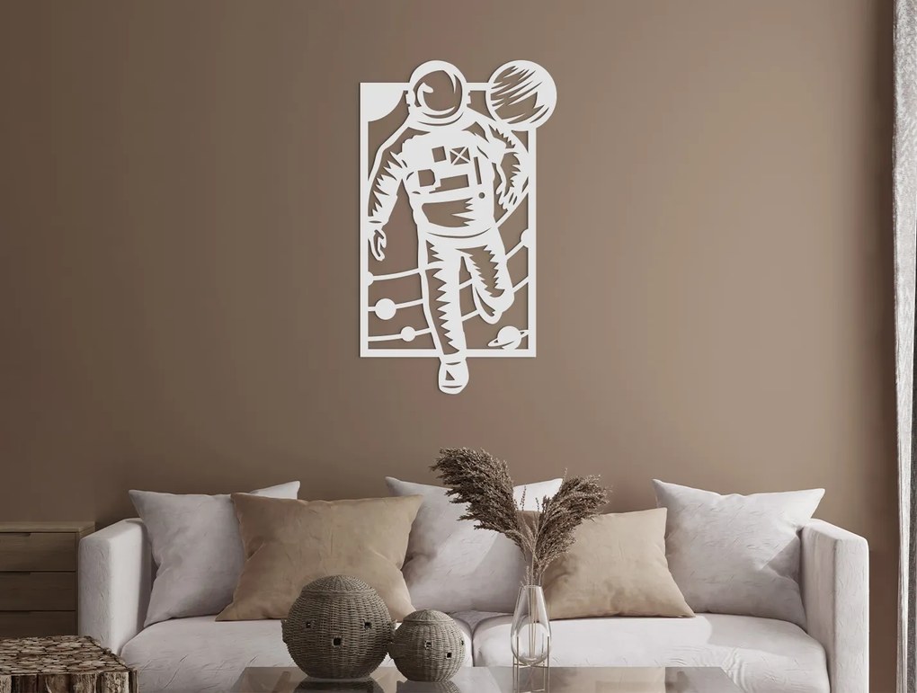drevko Obraz na stenu Astronaut Rozmer obrazu: 44,5 x 26 cm, Farba dekorácie: Čierna