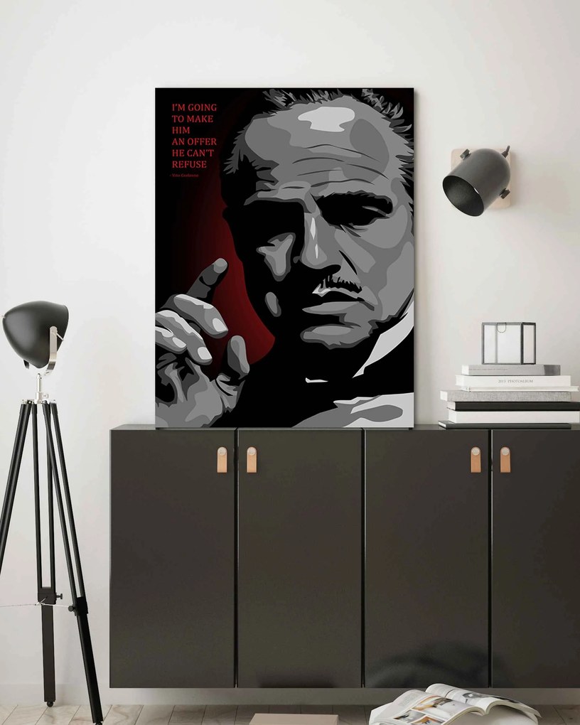 Gario Obraz na plátne Krstný otec, Vito Corleone - Nikita Abakumov Rozmery: 70 x 100 cm