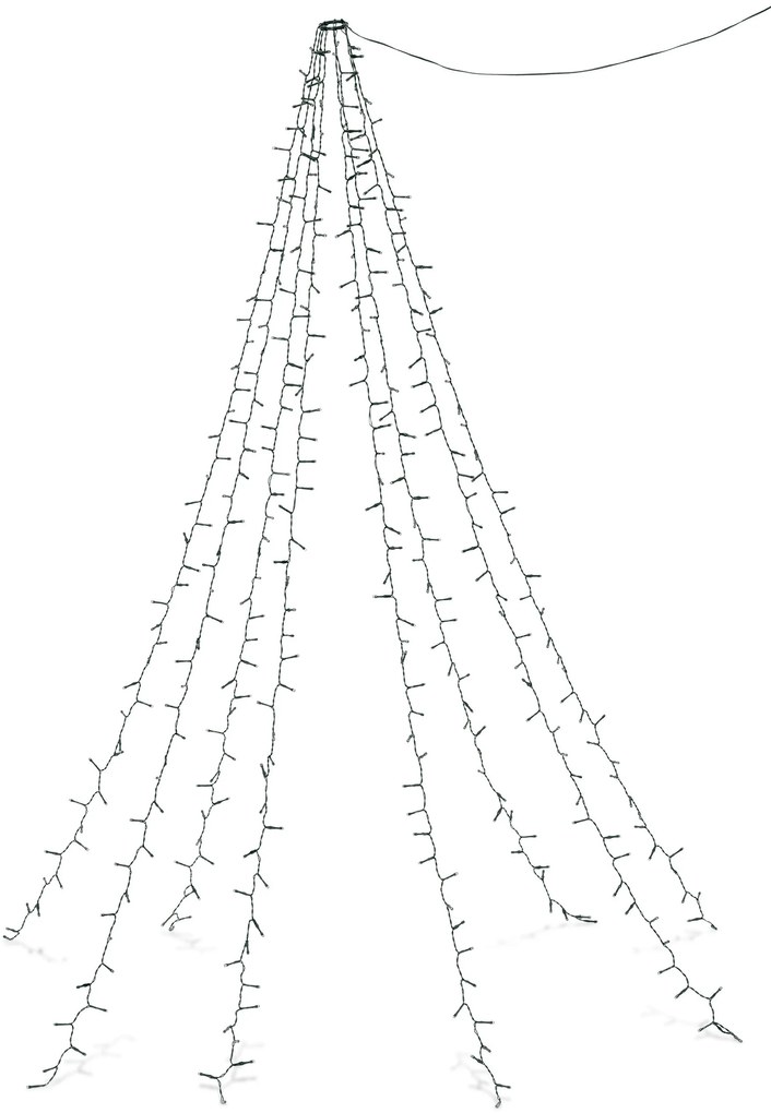 LED osvetlenie na vianočný stromček