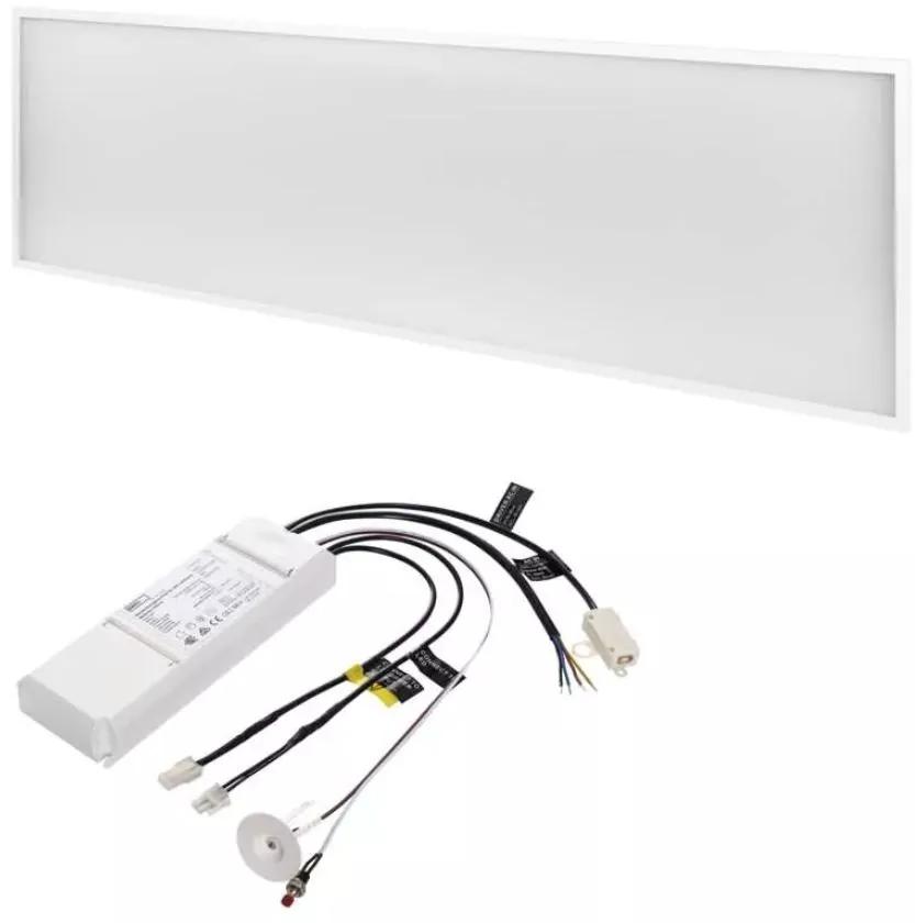 EMOS Vstavaný LED panel EMERGENCY, 40W, denná biela, UGR, 120x30cm, hranatý
