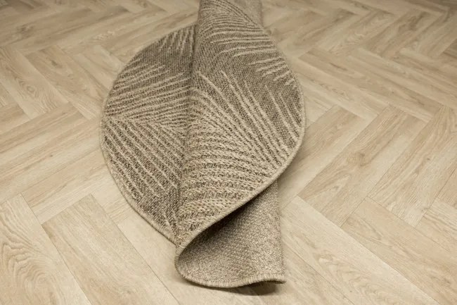 Koberec Patio 5028/170 béžový / hnedý kruh