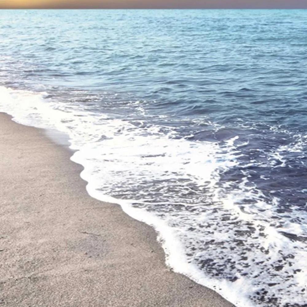 Ozdobný paraván, Mraky na břehu moře - 145x170 cm, štvordielny, obojstranný paraván 360°