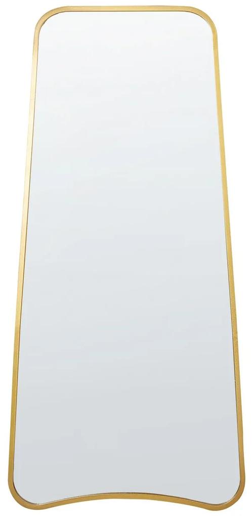 Kovové nástenné zrkadlo 58 x 122 cm zlaté LEVET Beliani