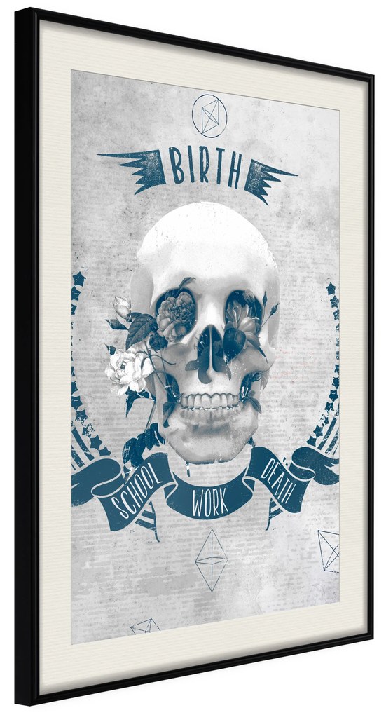 Artgeist Plagát - Life Is Brutal [Poster] Veľkosť: 20x30, Verzia: Zlatý rám