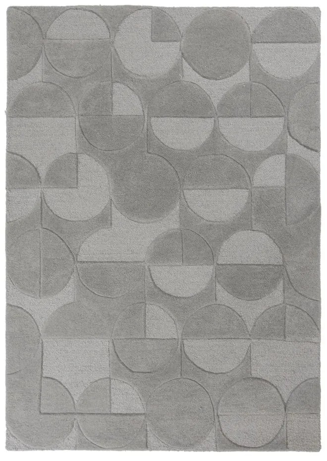 Sivý koberec z vlny Flair Rugs Gigi, 160 × 230 cm