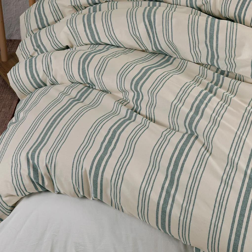 4Home Bavlnené obliečky Stripes sivá, 140 x 200 cm, 70 x 90 cm