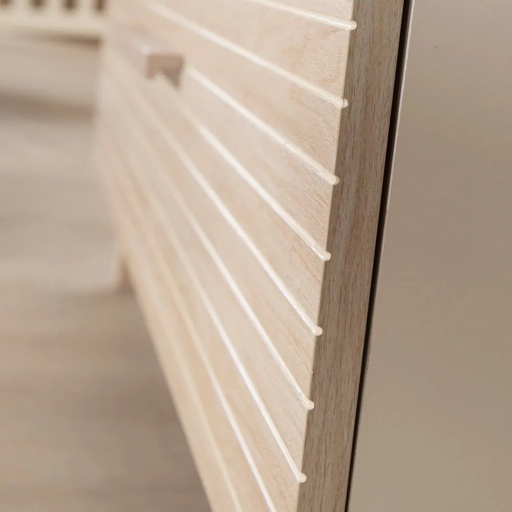 Krémová/v prírodnej farbe detská šatníková skriňa v dekore duba 118x190x52 cm Sidney – Roba