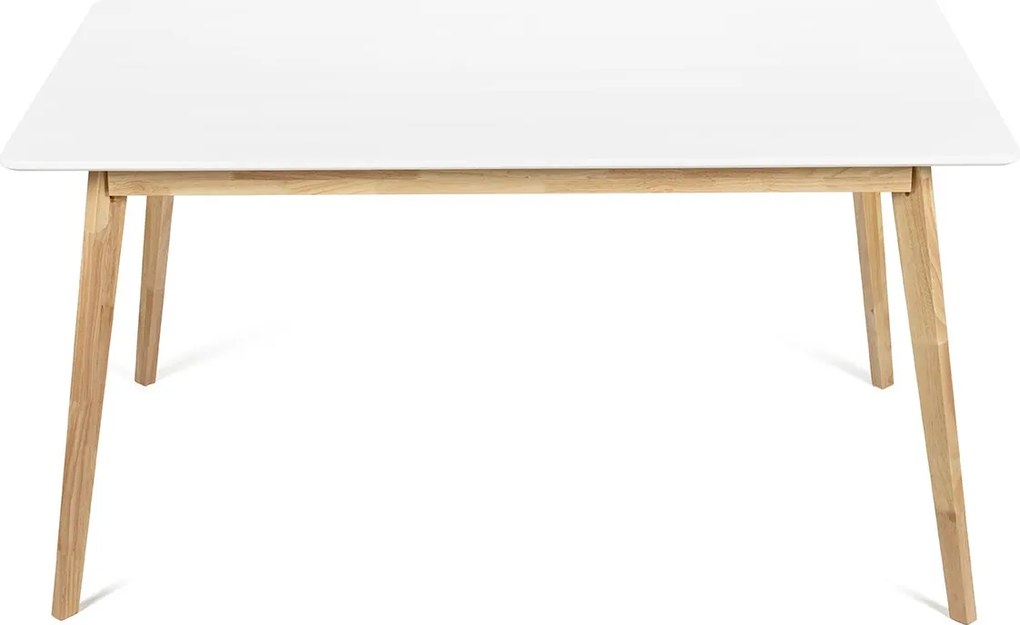 Noela Jedálenský set SCANDINAVIA 150 biely + 4x stolička SCANDINO biela