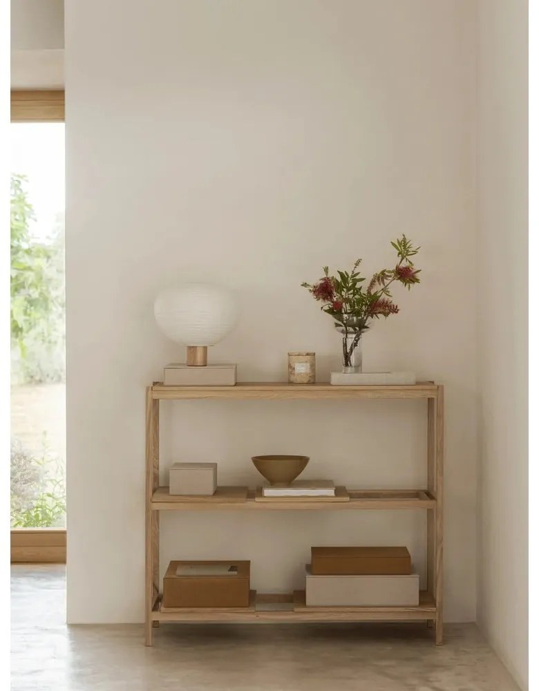 Béžové úložné boxy v súprave 2 ks s vekom z umelej kože 40x30x11 cm Sahla – Blomus