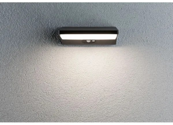 Paulmann 94333 - LED/7,4W IP44 Vonkajšie nástenné svietidlo so senzorom HOUSE 230V