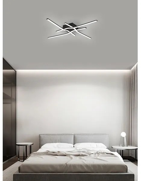 Brilagi - LED stropné svietidlo STRIPES LED/38W/230V čierna