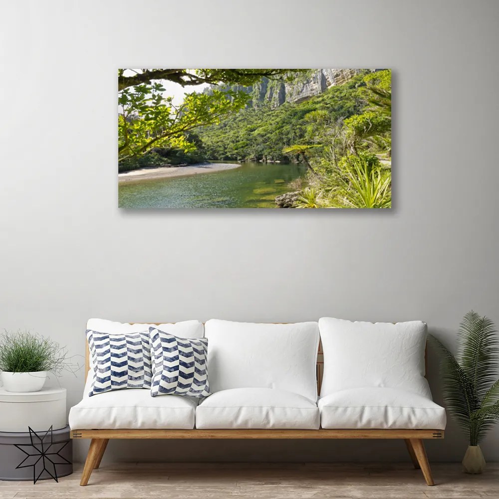 Obraz na plátne Jazero príroda 140x70 cm