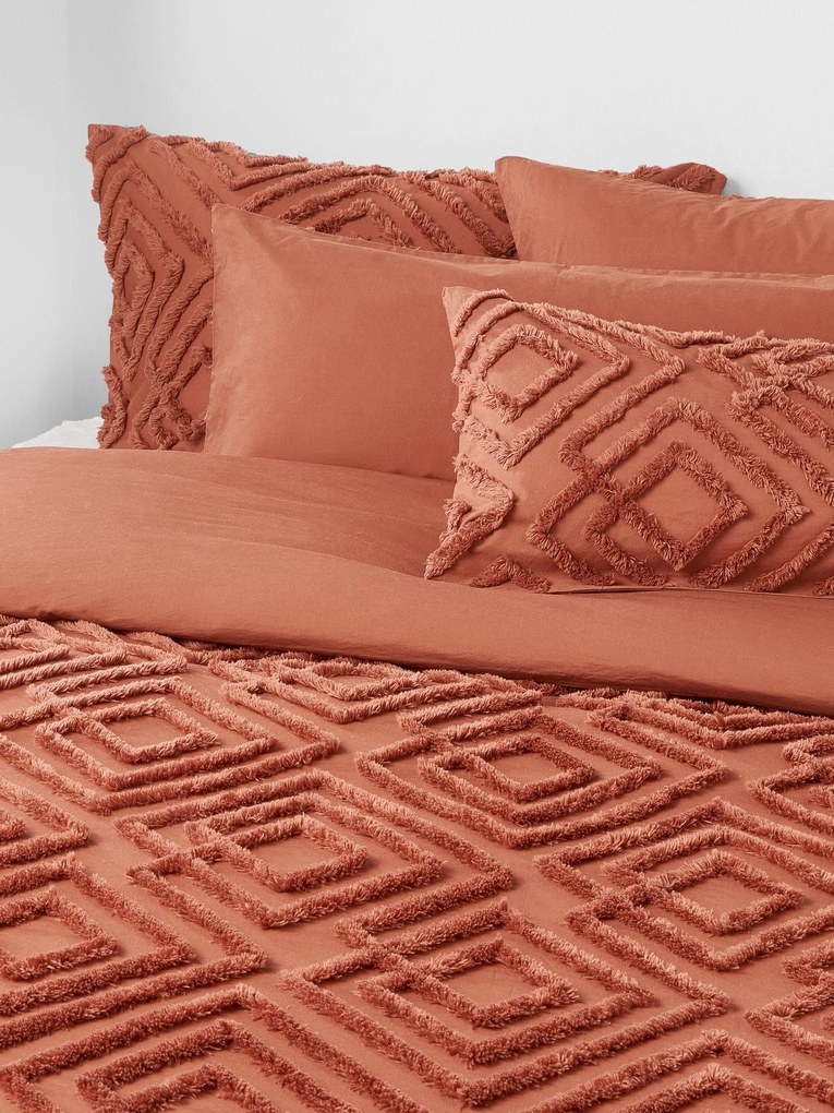 Obliečka na paplón z bavlneného perkálu's tuftovaným dizajnom Phil