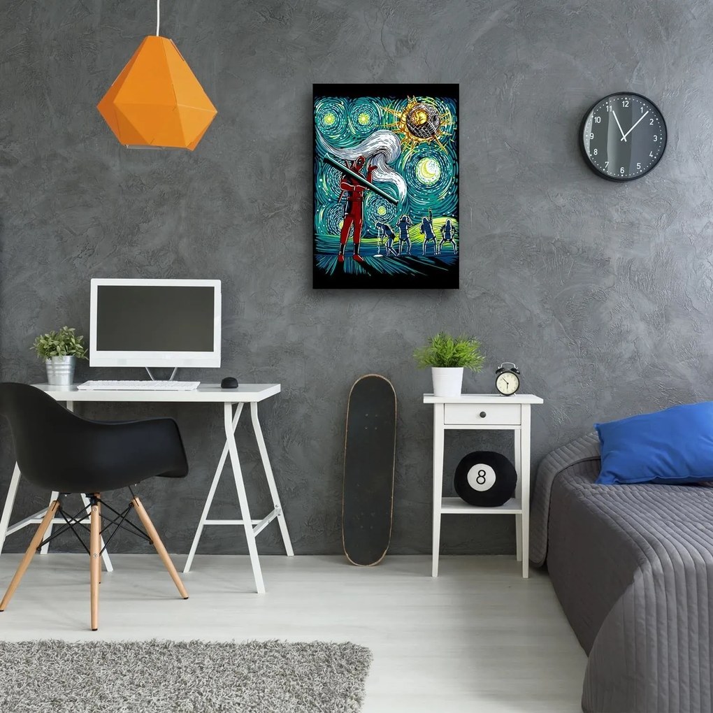 Gario Obraz na plátne Deadpool, hviezdna noc - DDJVigo Rozmery: 70 x 100 cm