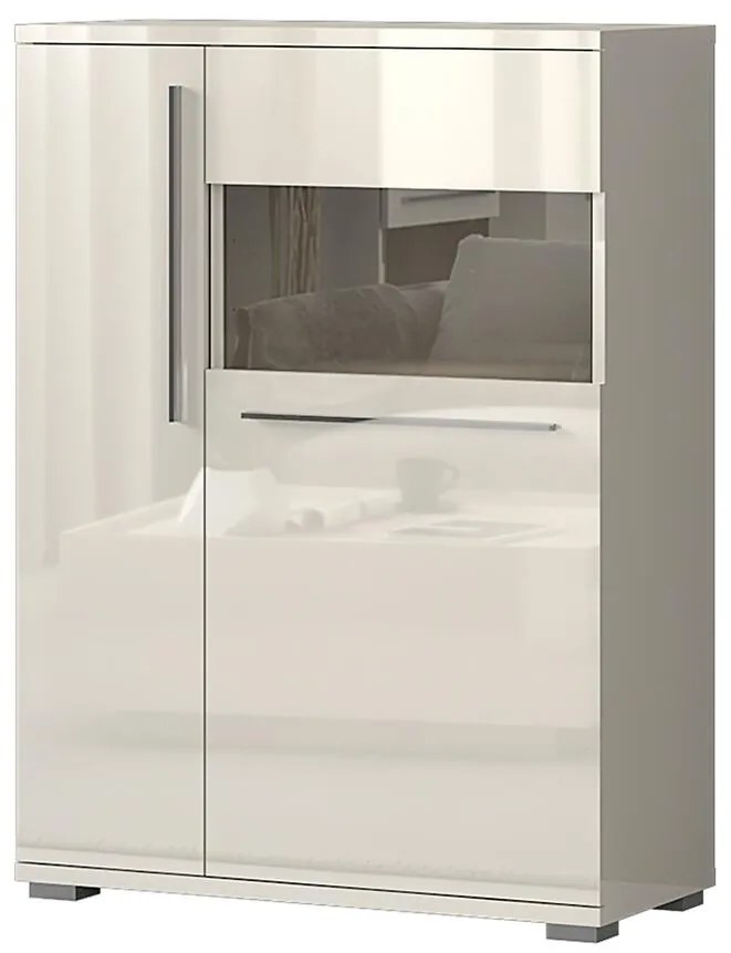 Vitrína Piano V90-2KSV/PN-71/KA/71 lakované beige
