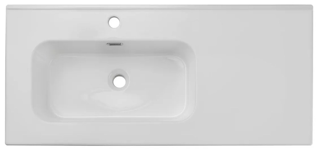 Keramické umývadlo Go 100 cm vľavo biele