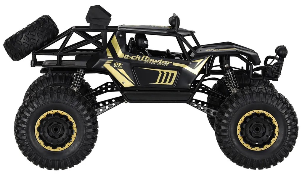 KIK RC Rock Crawler auto na diaľkové ovládanie 1:8, 4x4, čierne