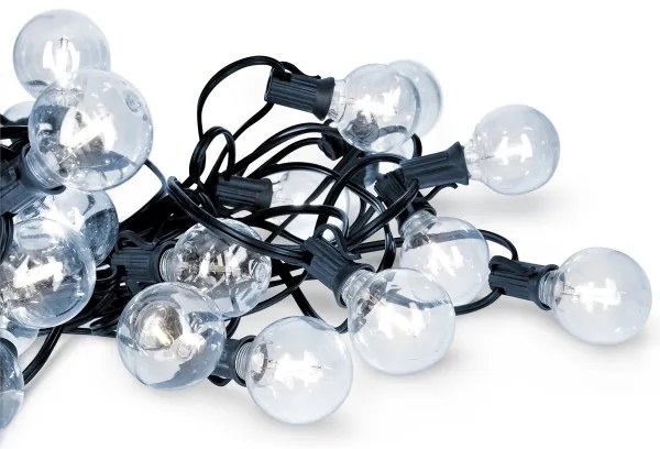 Brilagi - LED Vonkajšia dekoratívna reťaz GIRLANDA 25xE12 20m IP44 studená biela
