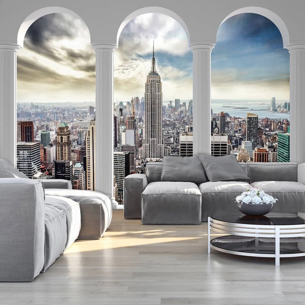 Fototapeta - Pohľad na New York Pillars (254x184 cm)
