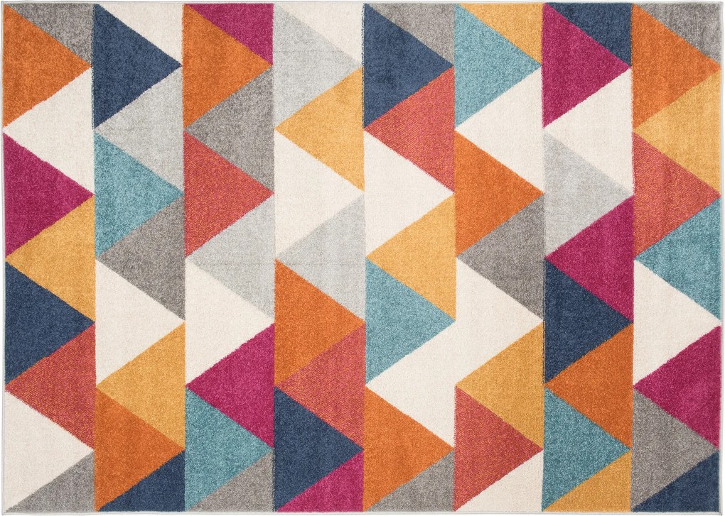 TA Koberec C944A BIELA/RUŽOVÁ AZÚROVÁ Rozmer: 240x330 cm