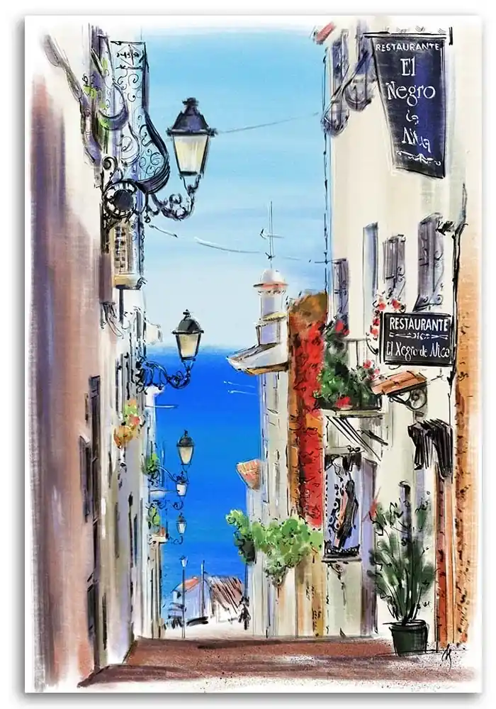 Gario Obraz na plátne Taliansko Street Walking View - Irina Sadykova Rozmery:  40 x 60 cm | BIANO