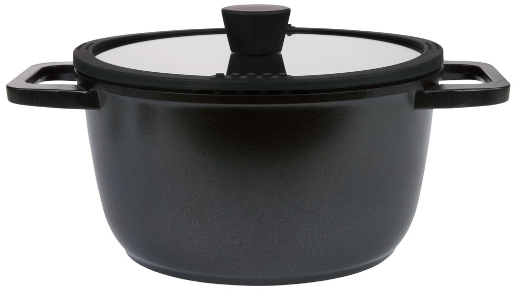 Silvercrest®  Hrniec z hliníkovej zliatiny, 24 cm (čierna)  (100390959)
