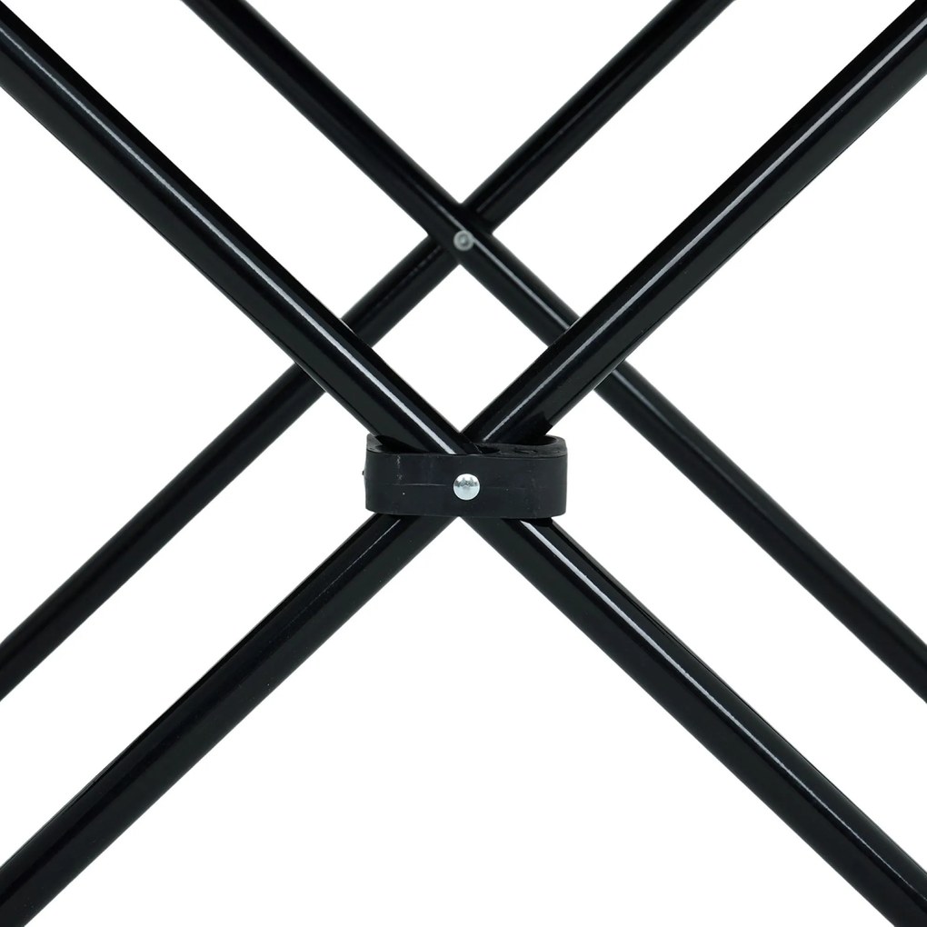 Kempingová stolička FOTYN čierno-sivá