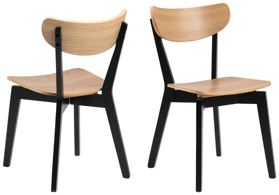 Jedálenská stolička Roxby hnedá/čierna