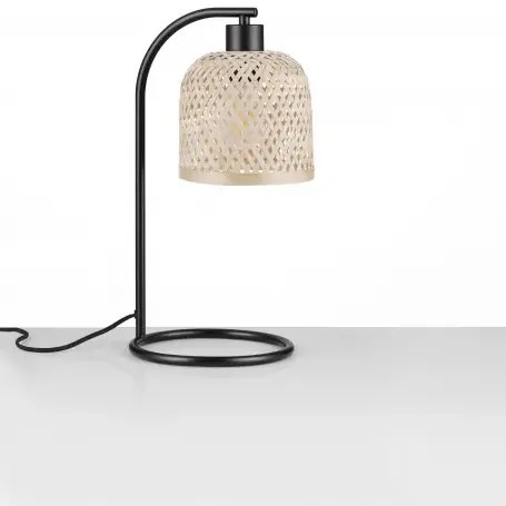 LED prírodno-čierna stolná lampa Intra