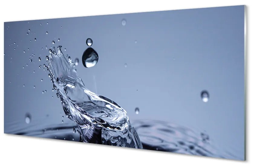 Obraz na skle Kvapka vody close-up 100x50 cm
