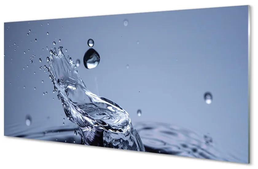 Obraz na skle Kvapka vody close-up 140x70 cm
