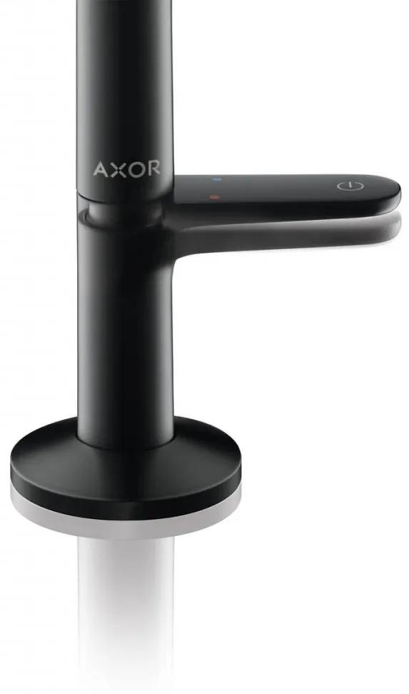 Axor One Select - Umývadlová batéria 170 s odtokovou súpravou Push-Open, čierna matná 48020670