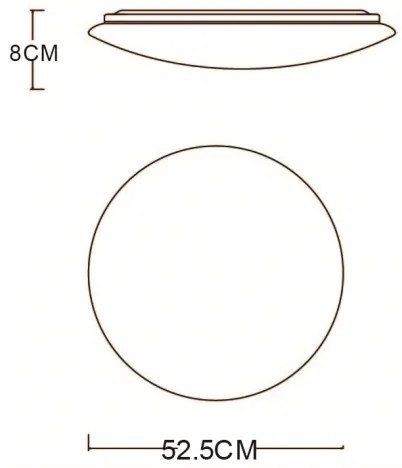 GLOBO 48388-48 - LED Stropné svietidlo s ovladačem PIERRE 1xLED/48W/230V