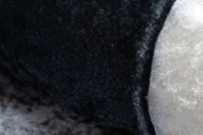 Detský kusový koberec Bambino 2139 Football, 120x120 (priemer) kruh, čiernobiela, detská izba, Dywany Łuszczów