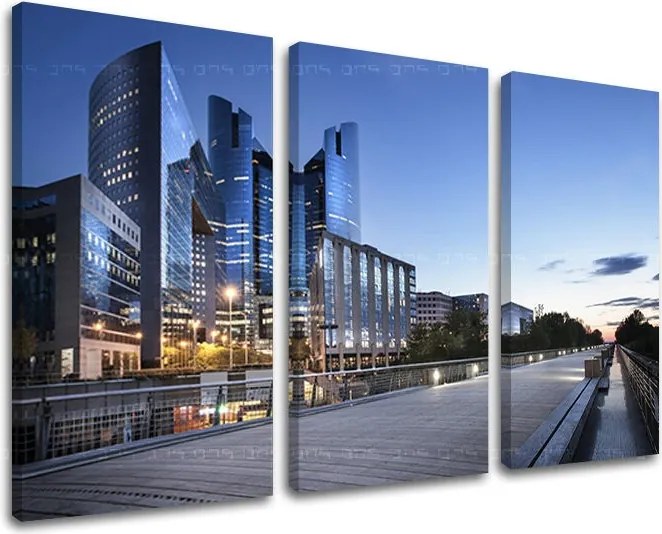 Obraz na stenu 3 dielny MESTO ME111E30 - 60x40 cm