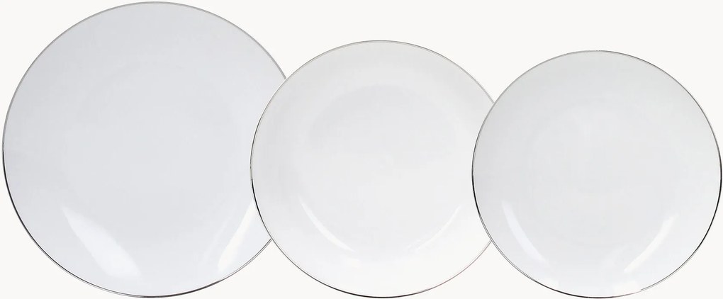 Porcelánová súprava riadu Metropolis, 6 osôb, 18 ks