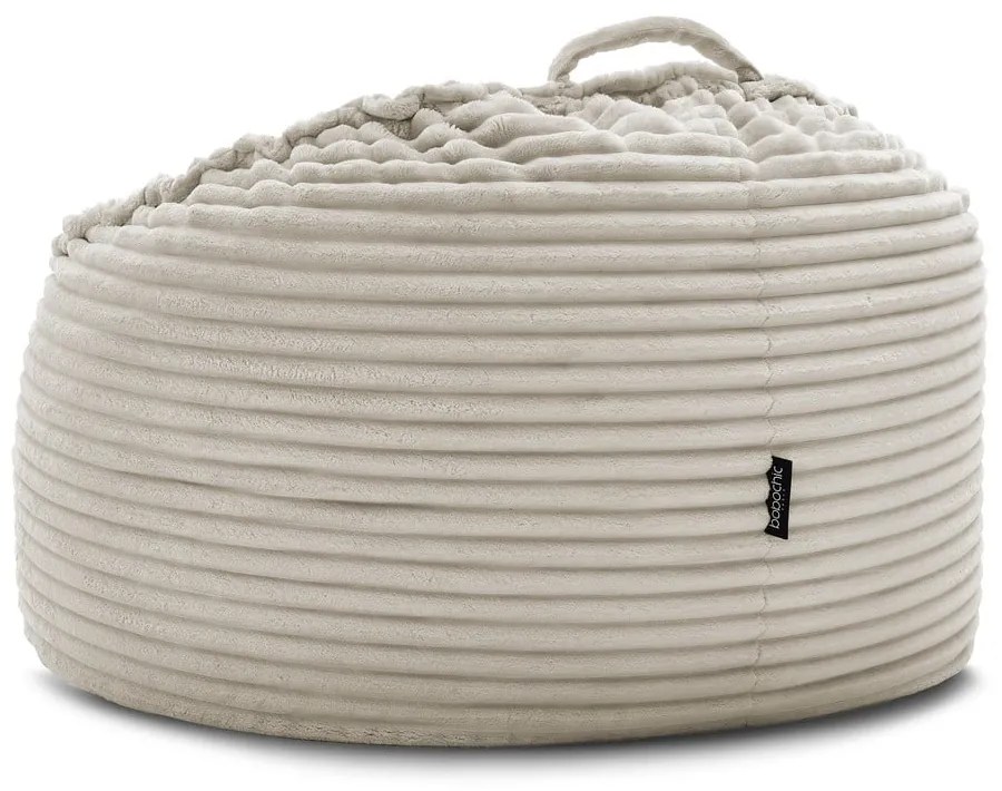 Béžový menčestrový sedací vak Socrate – Bobochic Paris